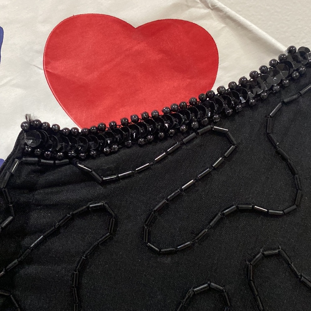 Women’s black beaded dress size medium - Picture 8 of 10